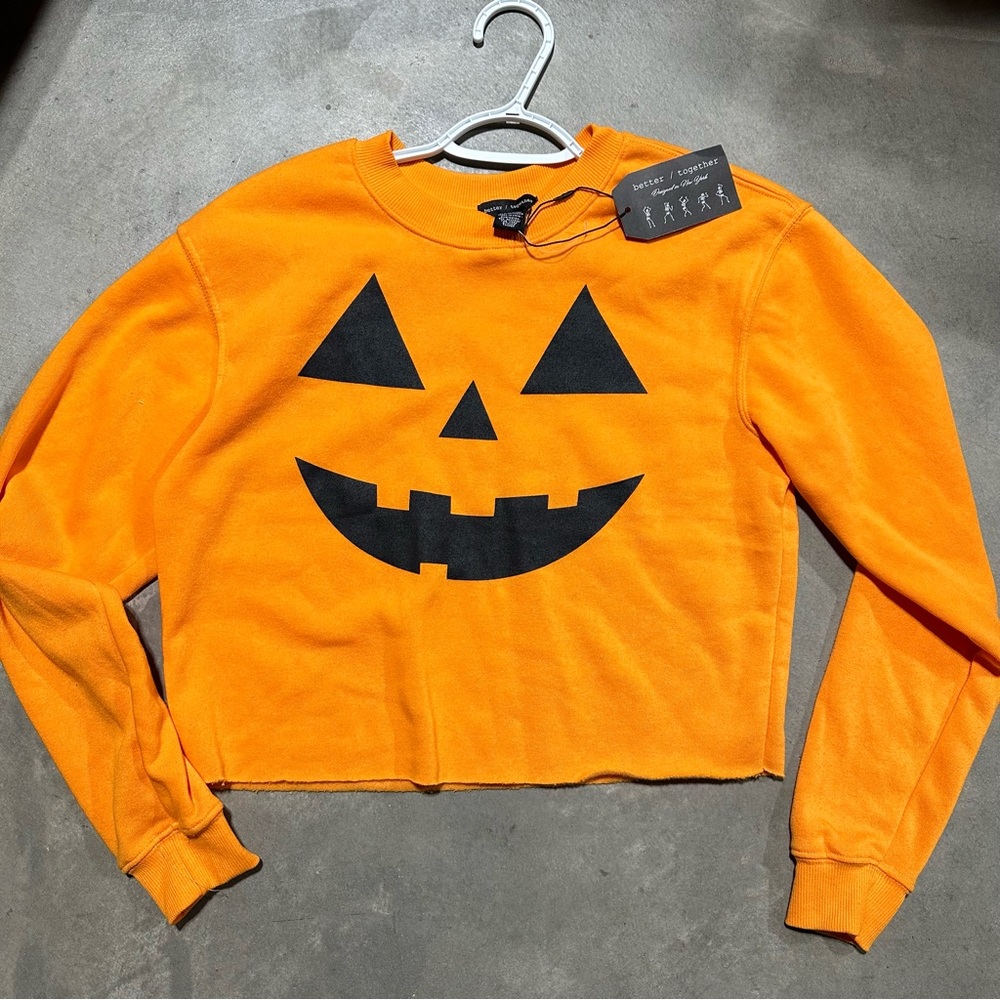 Pumpkin Long Sleeve Sweatshirt Halloween
